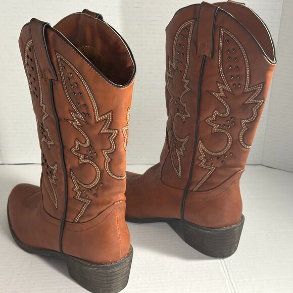 Women's Size 7.5 Brown Boots New - Picture 4 of 15